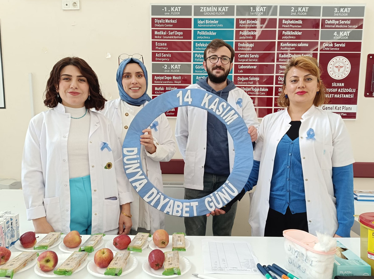 Silvan Devlet Hastanesi’nde Diyabet Farkındalık Standı Kuruldu